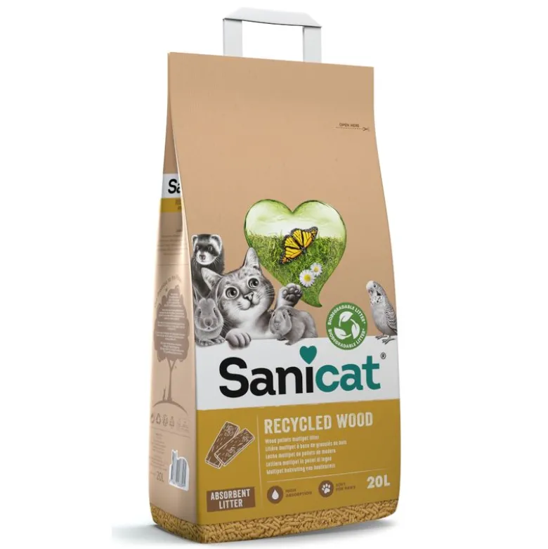 Sanicat Recycled Wood kattegrus
