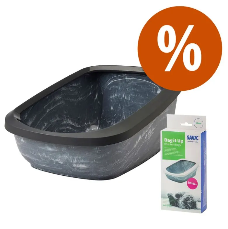 Savic Aseo Jumbo kattebakke i marmor