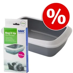 Savic Iriz med kant kattebakke - 42 cm