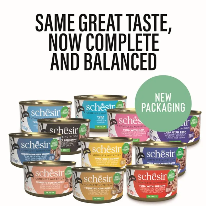 Schesir Complete Nutrition filet i gelé 6 x 85 g