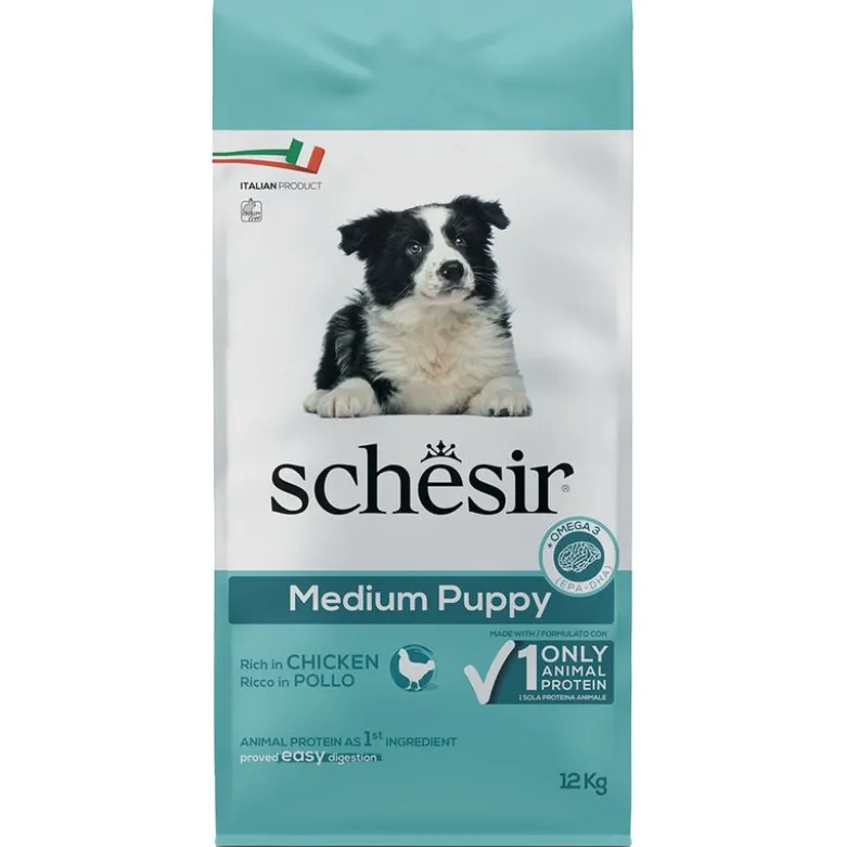 Schesir Dog Dry Medium Puppy med kylling