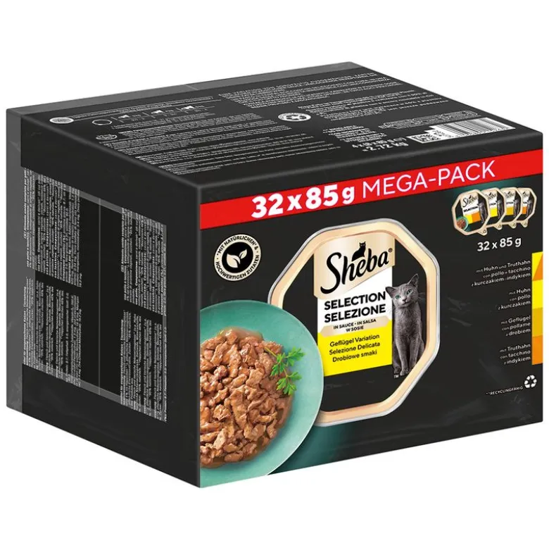 Sheba Uimodståelige Varianter bakke 32 x 85 g