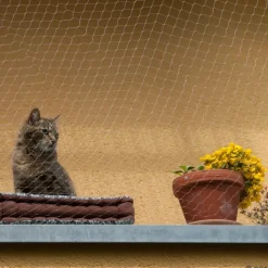 Sikkerhedsnet til katte - transparent