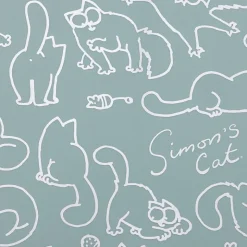Simon's Cat Dækkeserviet, turkis