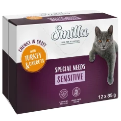 Smilla portionsposer Adult Sensitive bidder i sauce med grøntsager