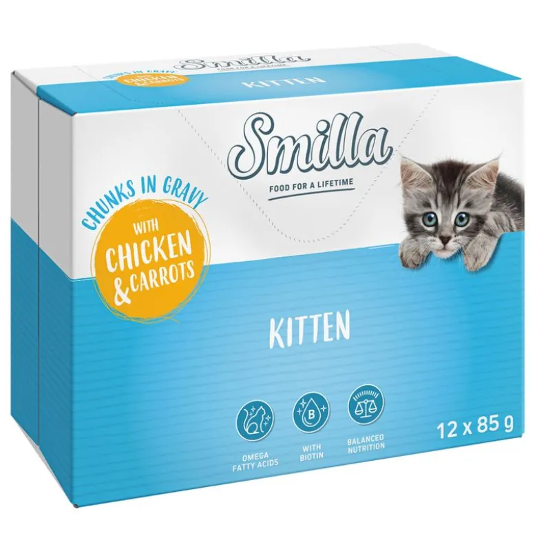 Smilla portionsposer Kitten bidder i sauce med grøntsager