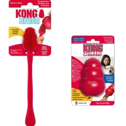 Sparset: KONG Classic + KONG rengøringsbørste