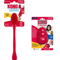 Sparset: KONG Classic + KONG rengøringsbørste