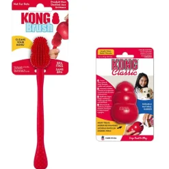 Sparset: KONG Classic + KONG rengøringsbørste