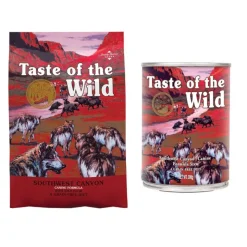 SÆRPRIS! 12,2 kg Taste of the Wild tørfoder + 390 g passende vådfoder