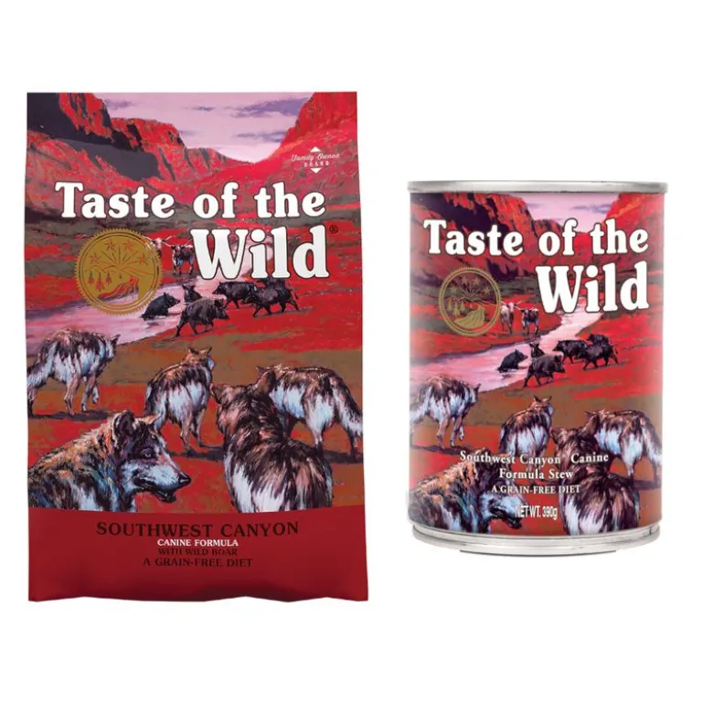 SÆRPRIS! 12,2 kg Taste of the Wild tørfoder + 390 g passende vådfoder