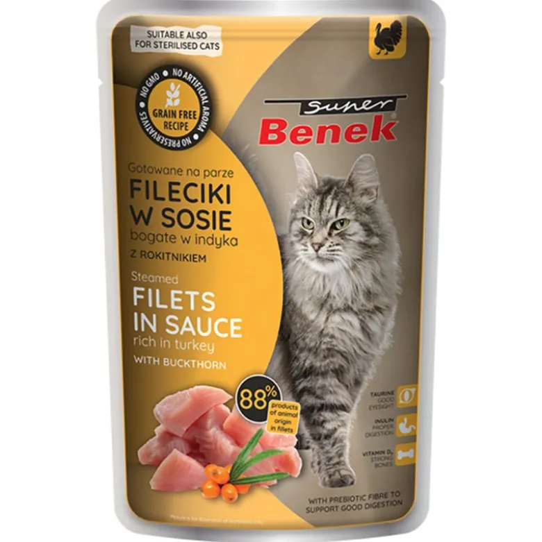 Super Benek kornfri dampede fileter 28 x 85 g