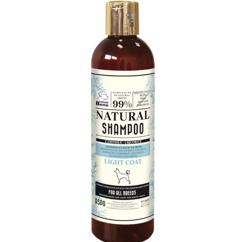 Super Beno Natural Shampoo til lys pels