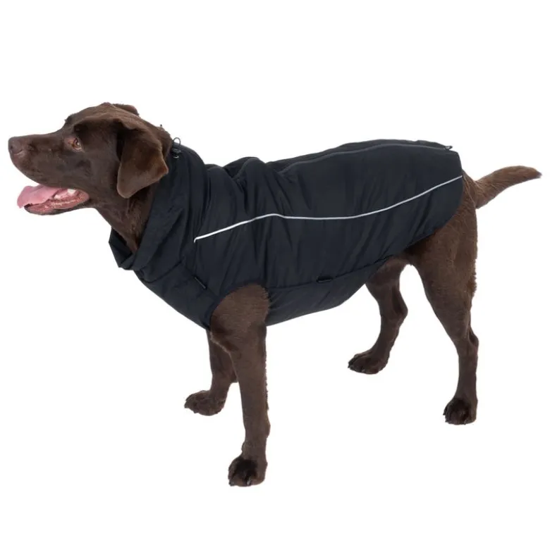 TIAKI Arkon hundejakke med sele, sort