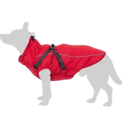 TIAKI Arkon hundejakke med sele, rød