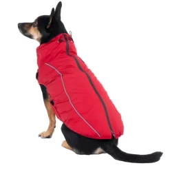 TIAKI Arkon hundejakke med sele, rød