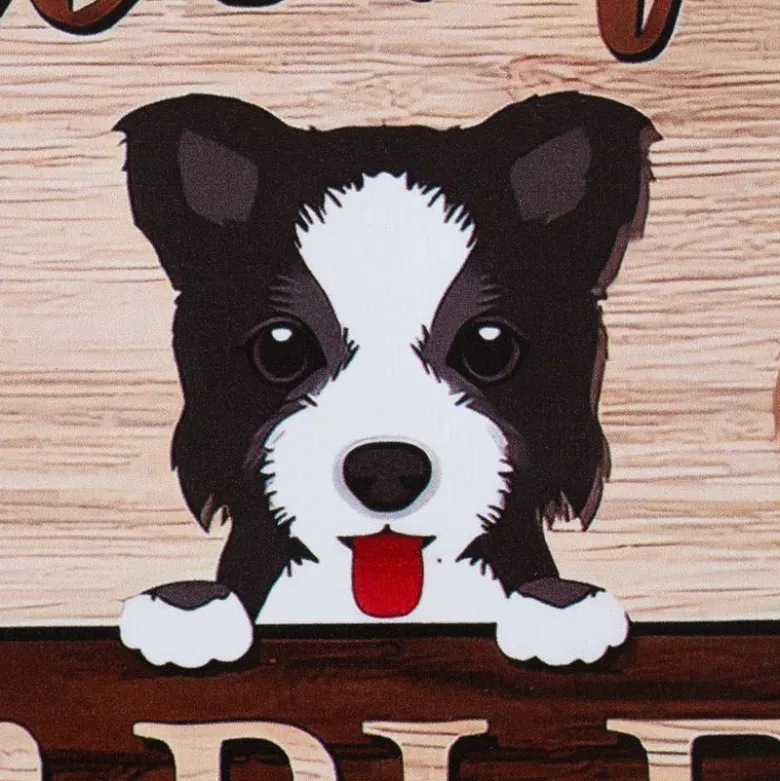 TIAKI dørskilt "Dogs Welcome - People Tolerated"