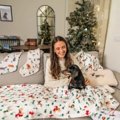 TIAKI Funny Winter Dog pude