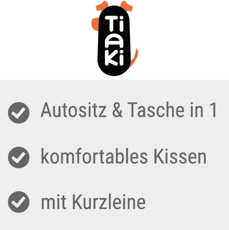 TIAKI Hundeautostol 3-i-1