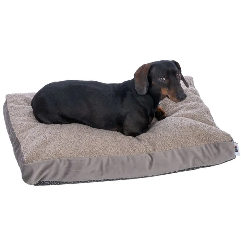 TIAKI hundemadras Teddy, taupe