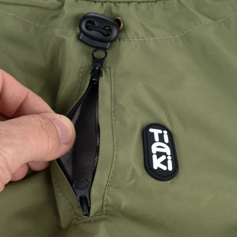 TIAKI Hunderegnfrakke Olive