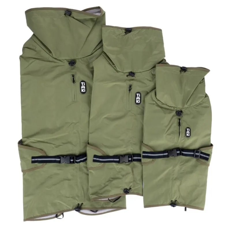 TIAKI Hunderegnfrakke Olive