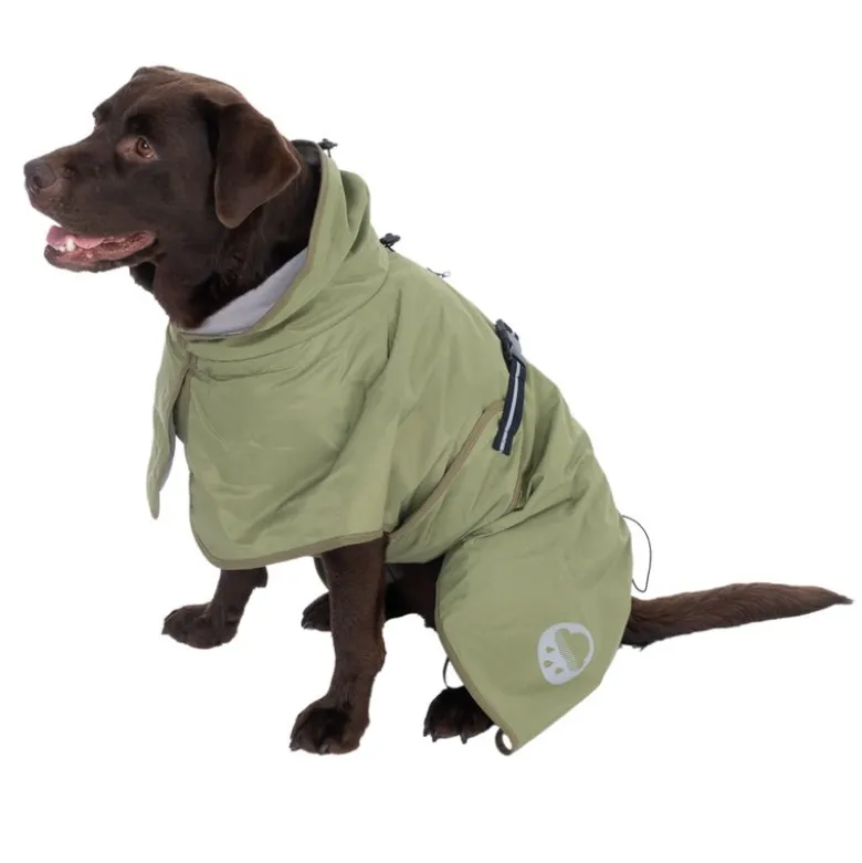 TIAKI Hunderegnfrakke Olive