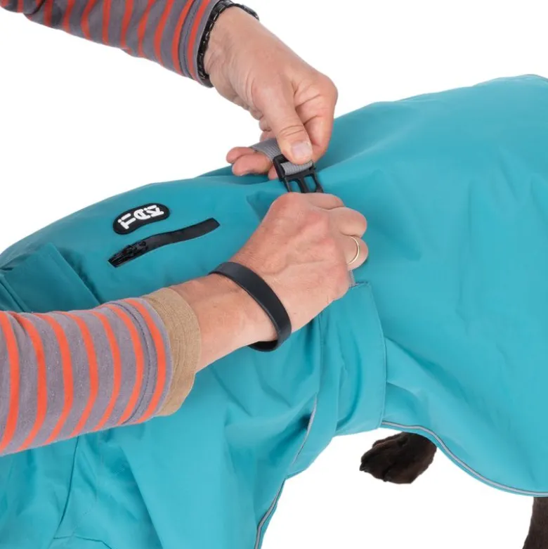TIAKI Hunderegnfrakke Teal