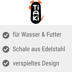 TIAKI 2-i-1 foder- og vanddispenser