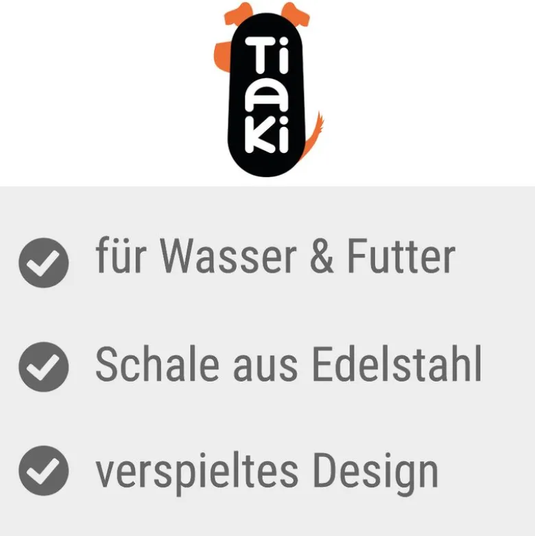 TIAKI 2-i-1 foder- og vanddispenser