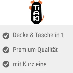 TIAKI 2-i-1 skuldertaske til hunde