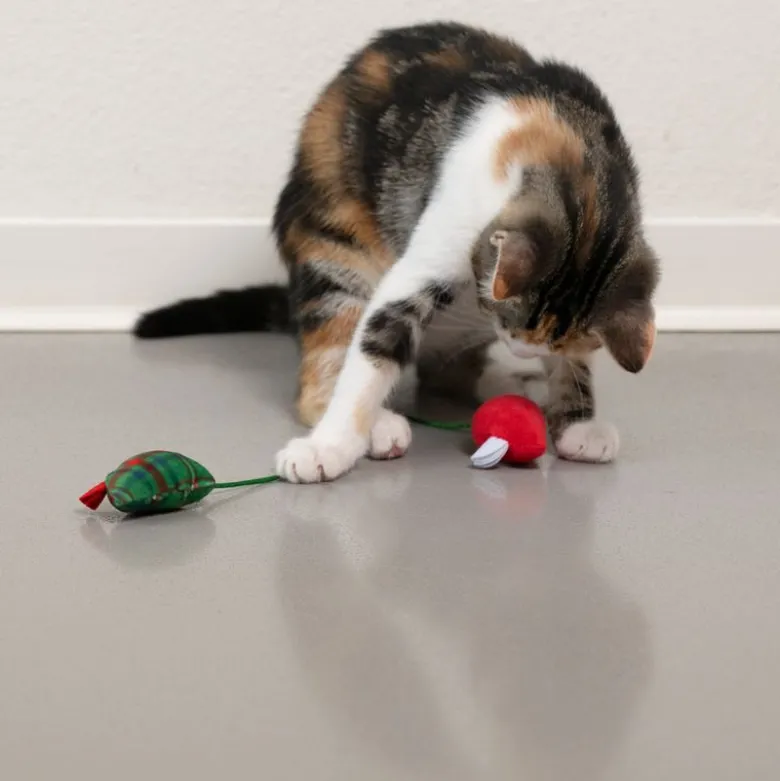 TIAKI Julelegetøjsmus til katte