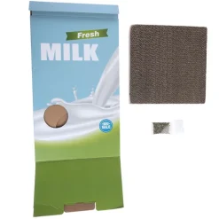 TIAKI kattehule & kradsemøbel i mælkekartondesign