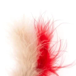 TIAKI kattelegetøj knitrebold med fjer