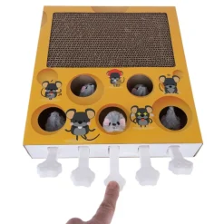 TIAKI kattelegetøj Whack-a-mole 2-i-1