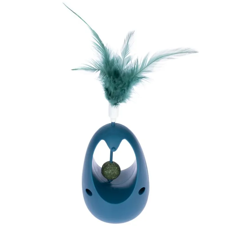 TIAKI kattemynteglas med fjer