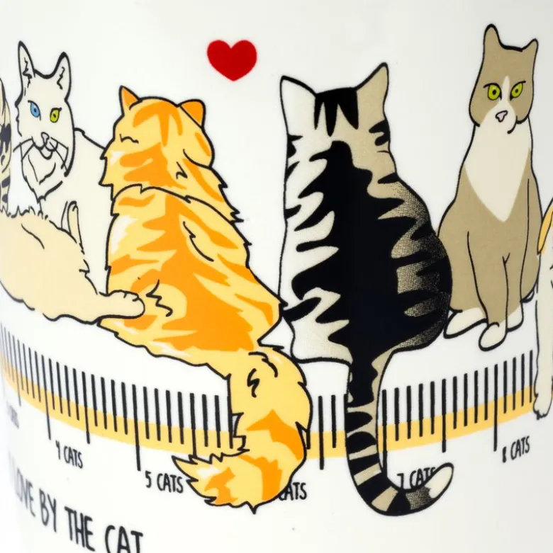 TIAKI keramikkrus "I Measure My Love By The Cat"
