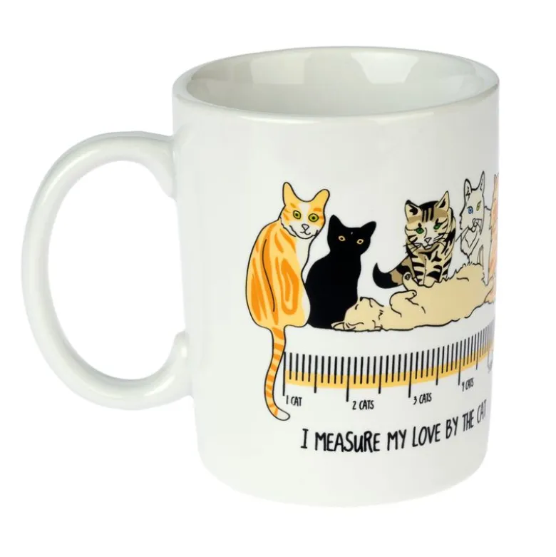 TIAKI keramikkrus "I Measure My Love By The Cat"