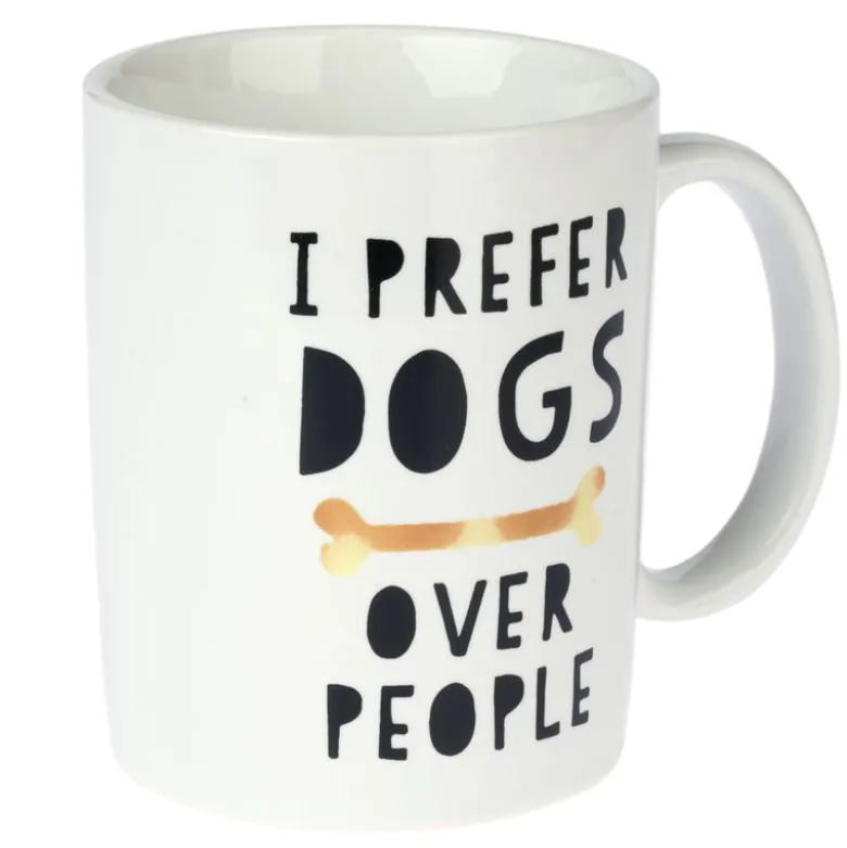 TIAKI keramikkrus "I Prefer Dogs Over People"