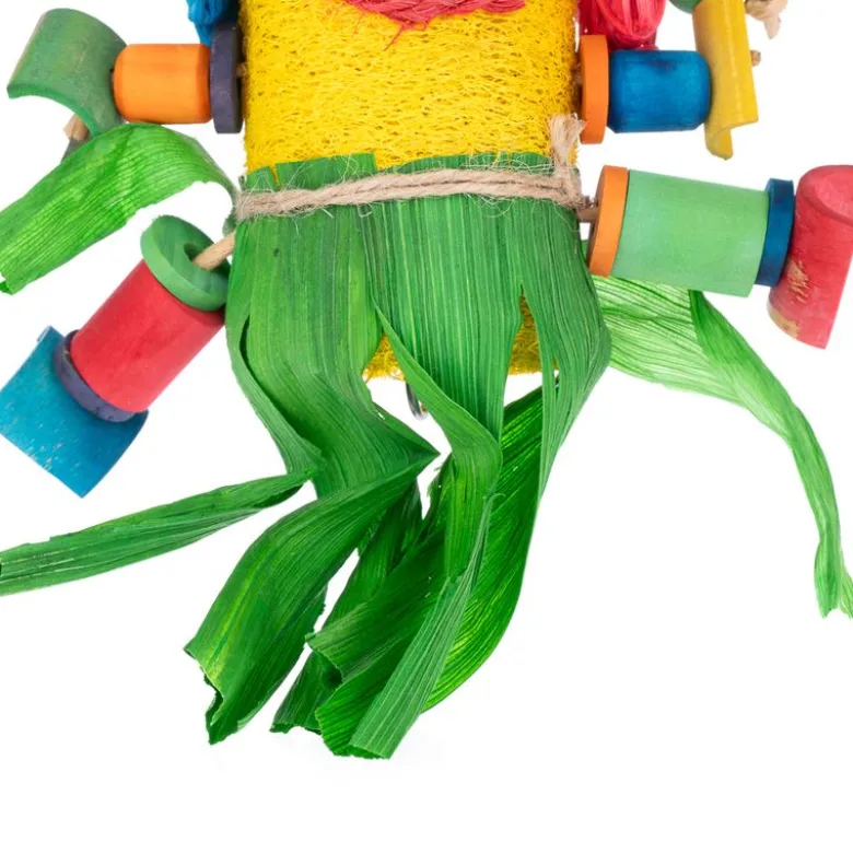 TIAKI loofah legetøj til hanfugle