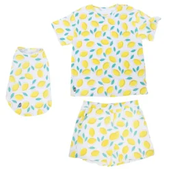 TIAKI Pet & Parent matchende pyjamas, citron