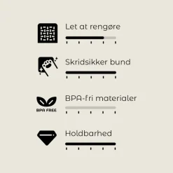 TIAKI skridsikker skål Green Shades