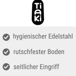 TIAKI skridsikker skål, transparent blå