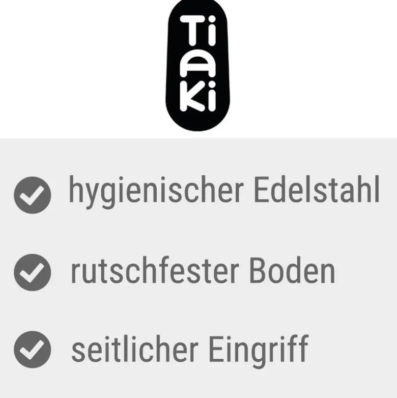 TIAKI skridsikker skål, transparent blå