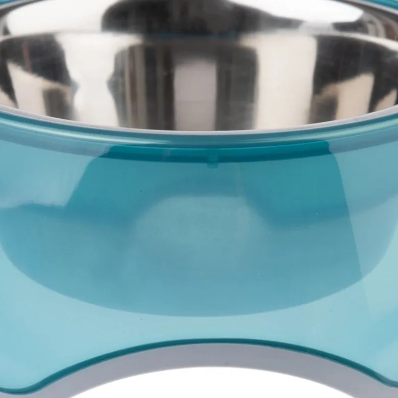 TIAKI skridsikker skål, transparent blå