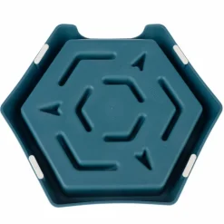 TIAKI Slow Feeder Blue Hexagon