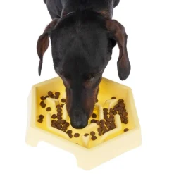 TIAKI Slow Feeder Yellow Hexagon