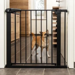 TIAKI sort hundegitter med 7 cm forlængelse