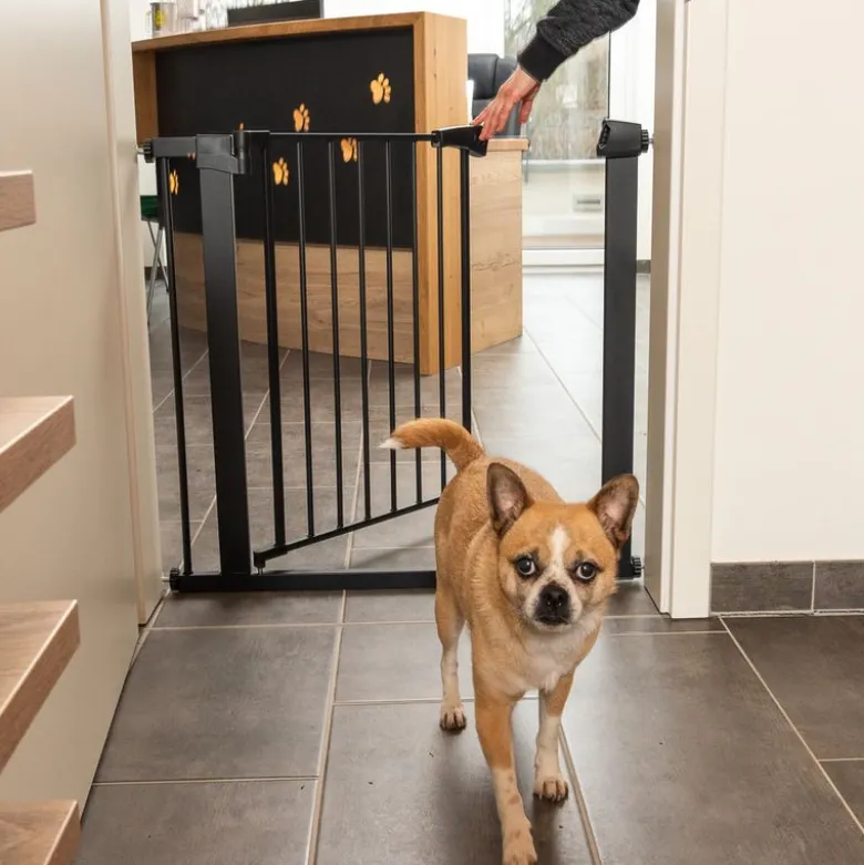 TIAKI sort hundegitter med 7 cm forlængelse