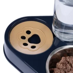 TIAKI tredobbelt skål med vanddispenser